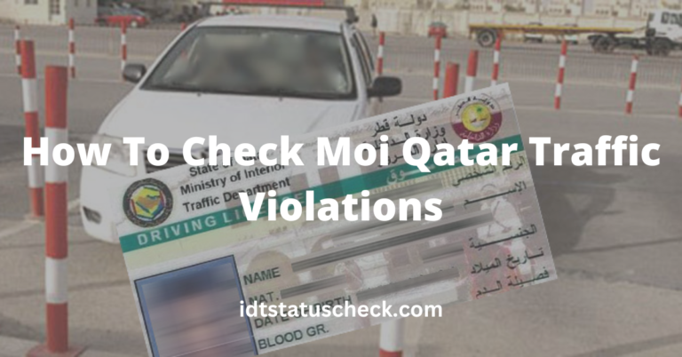 How to Check MOI Qatar Traffic Violations & Penalties