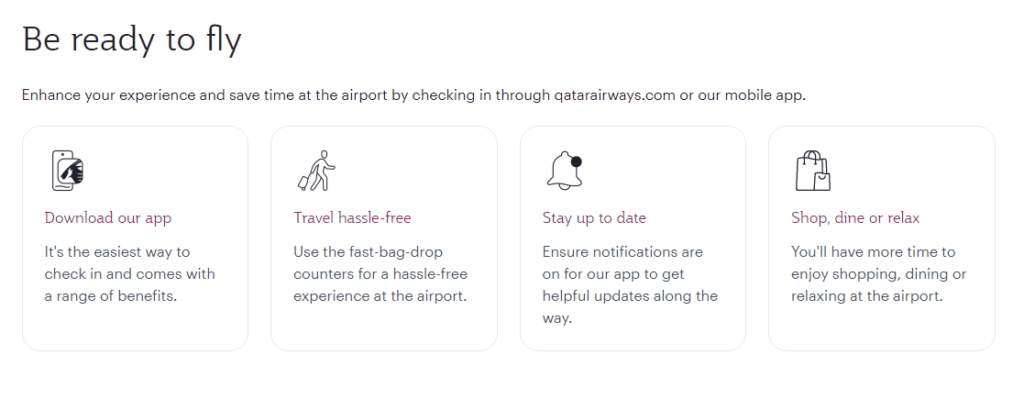 Online Check in Qatar Airways