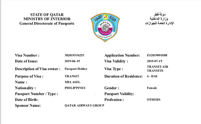 Qatar transit visa requirements