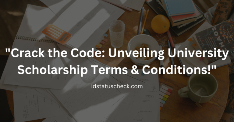 Crack the Code: Unveiling University Scholarship Terms & Conditions!